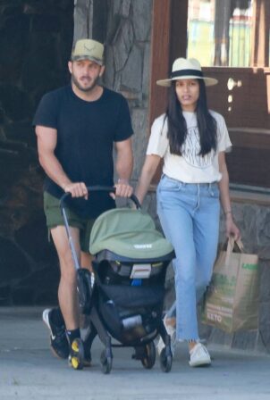 Freida Pinto - With husband Cory Tran step out with their baby son Rumi-Ray  in Los Feliz